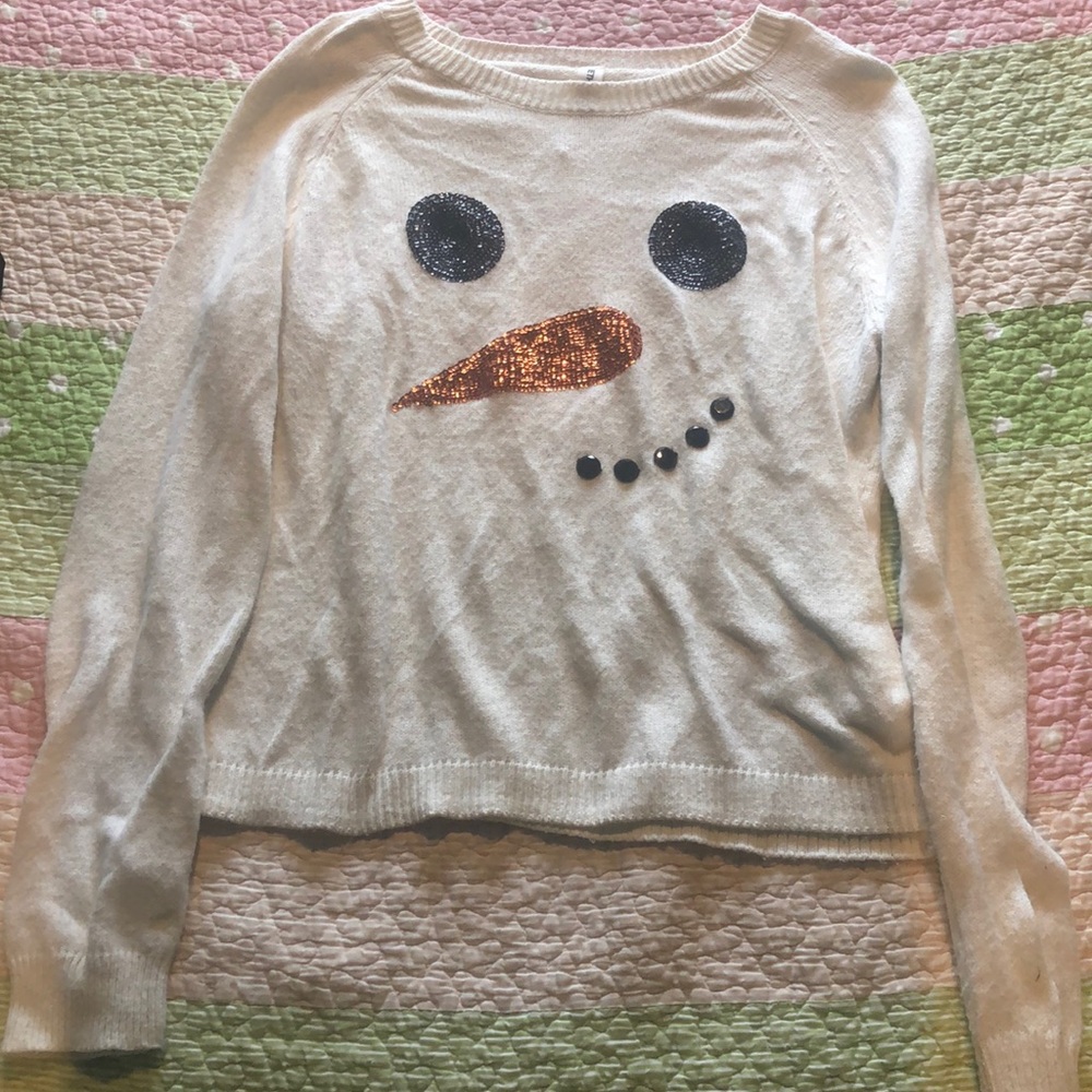 White Christmas sweater